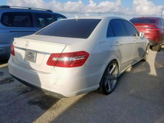 WDDHF7CB8AA138071 - 2010 MERCEDES-BENZ E 550 WHITE photo 4