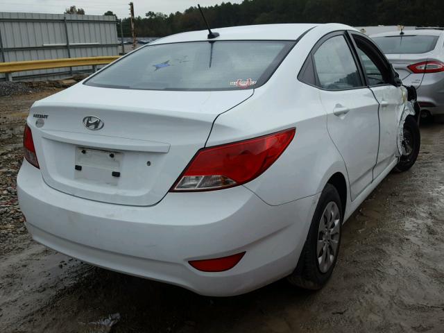 KMHCT4AE9FU921944 - 2015 HYUNDAI ACCENT GLS WHITE photo 4