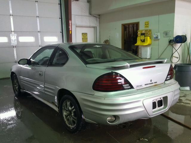 1G2NF12E72C272361 - 2002 PONTIAC GRAND AM S Gümüş foto 3