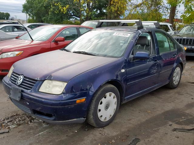 3VWRK69M72M052796 - 2002 VOLKSWAGEN JETTA GL BLUE photo 2