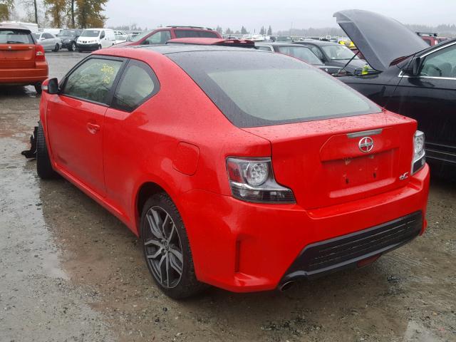 JTKJF5C79FJ009428 - 2015 TOYOTA SCION TC Qırmızı foto 3