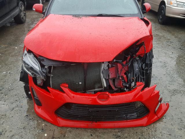 JTKJF5C79FJ009428 - 2015 TOYOTA SCION TC Qırmızı foto 7