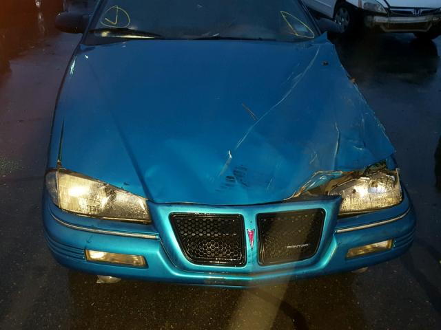 1G2NE55M7RC750995 - 1994 PONTIAC GRAND AM S BLUE photo 9