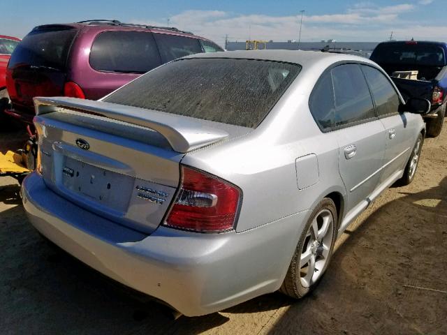 4S3BL676X54212952 - 2005 SUBARU LEGACY GT SILVER photo 4