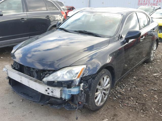 JTHCK262582020657 - 2008 LEXUS IS 250 BLACK photo 2