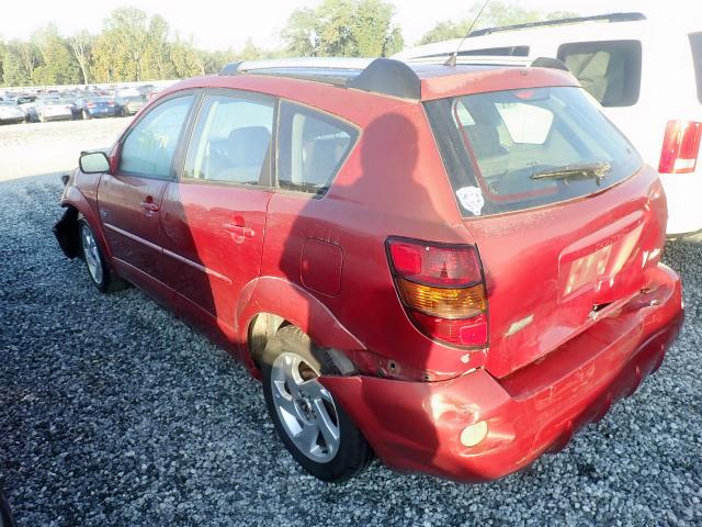 5Y2SL63825Z447484 - 2005 PONTIAC VIBE RED photo 3