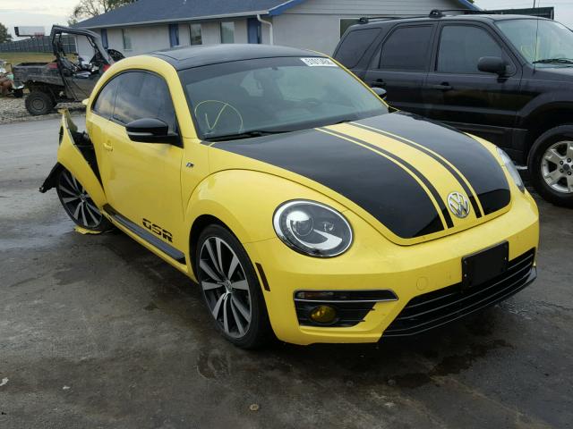 3VWVT7AT4EM622178 - 2014 VOLKSWAGEN BEETLE TUR YELLOW photo 1