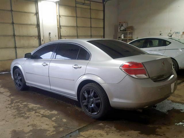 1G8ZS57B38F203800 - 2008 SATURN AURA XE SILVER photo 3