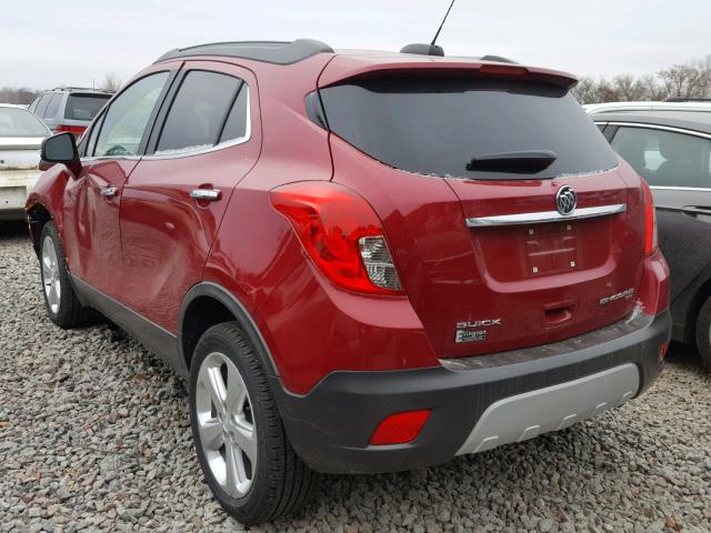 KL4CJFSB5FB030257 - 2015 BUICK ENCORE CON MAROON photo 3