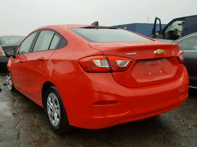 1G1BJ5SM6K7102988 - 2019 CHEVROLET CRUZE RED photo 3