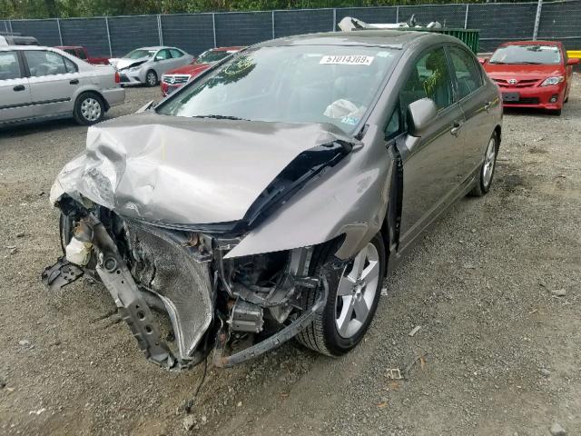 1HGFA16858L016538 - 2008 HONDA CIVIC EX BROWN photo 2