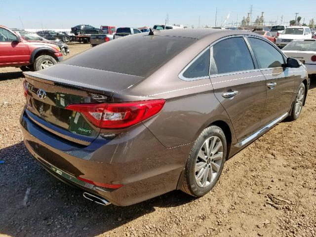 5NPE34AF9GH382534 - 2016 HYUNDAI SONATA SPO CHARCOAL photo 4