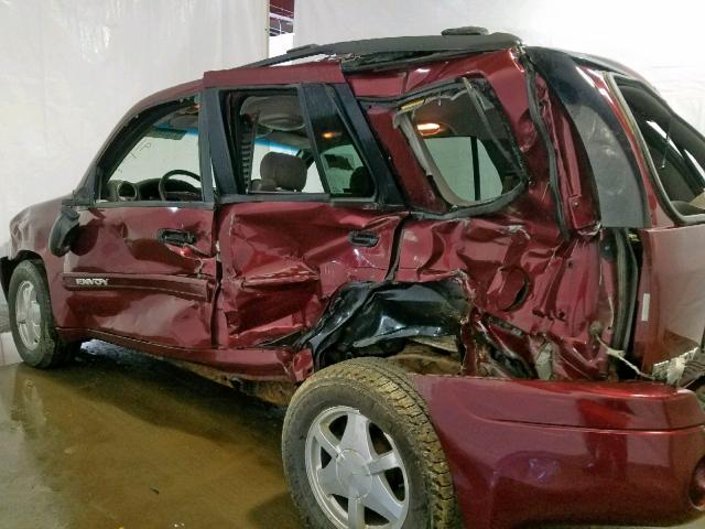 1GKDT13S122204491 - 2002 GMC ENVOY RED photo 10