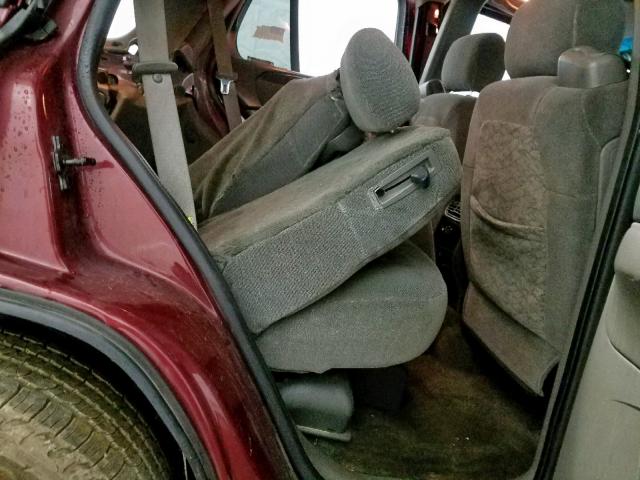 1GKDT13S122204491 - 2002 GMC ENVOY RED photo 6