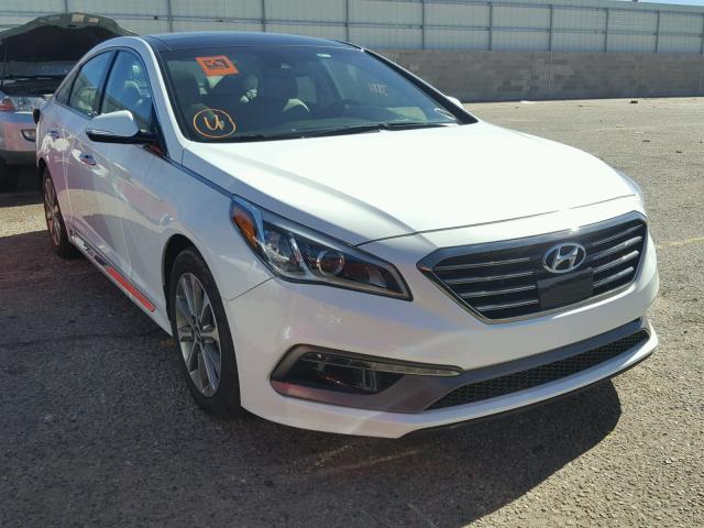 5NPE34AF3GH314245 - 2016 HYUNDAI SONATA SPO WHITE photo 1