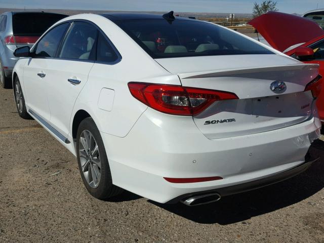 5NPE34AF3GH314245 - 2016 HYUNDAI SONATA SPO WHITE photo 3