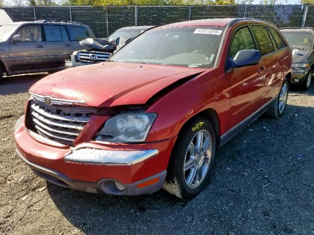 2A4GM68416R639901 - 2006 CHRYSLER PACIFICA T RED photo 2