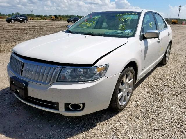 3LNHM26T89R613917 - 2009 LINCOLN MKZ WHITE photo 2