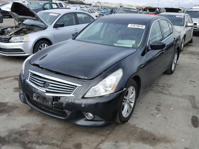 JN1CV6AR1DM763922 - 2013 INFINITI G37 BLACK photo 2