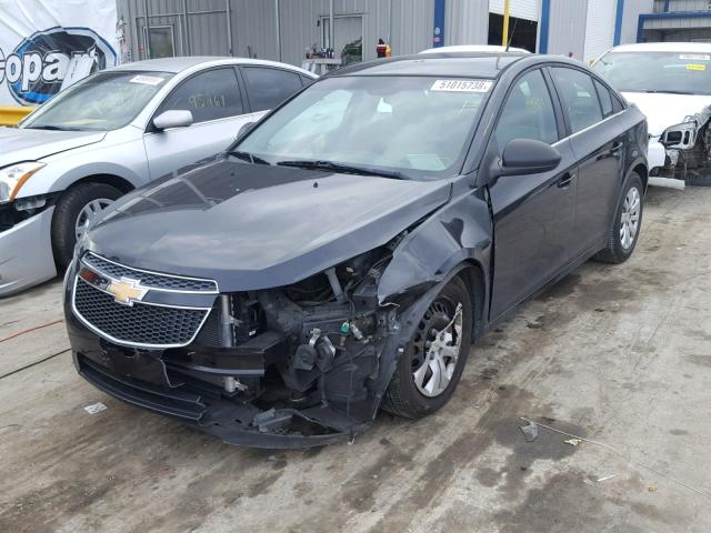 1G1PC5SHXB7143742 - 2011 CHEVROLET CRUZE LS BLACK photo 2