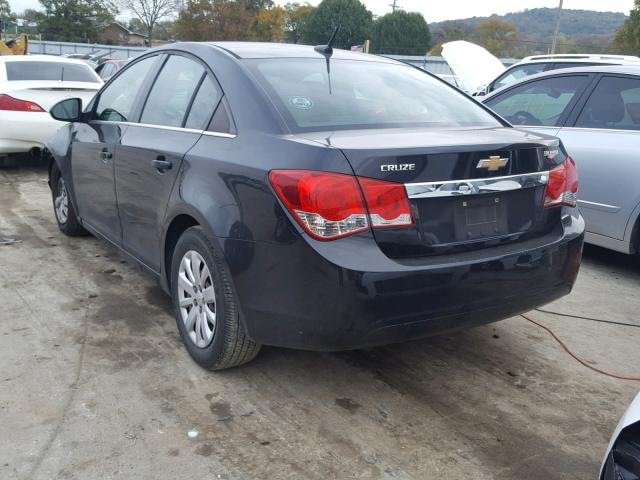 1G1PC5SHXB7143742 - 2011 CHEVROLET CRUZE LS BLACK photo 3