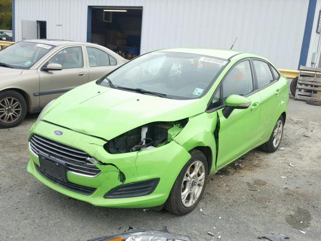 3FADP4BJ9EM202081 - 2014 FORD FIESTA SE GREEN photo 2