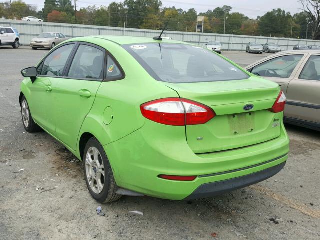 3FADP4BJ9EM202081 - 2014 FORD FIESTA SE GREEN photo 3