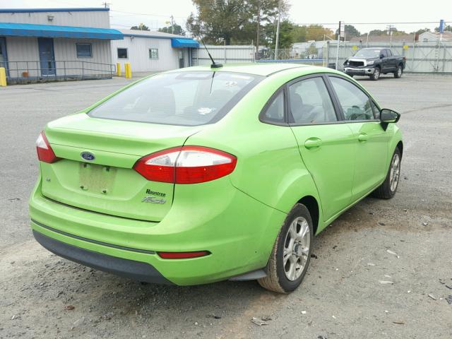 3FADP4BJ9EM202081 - 2014 FORD FIESTA SE GREEN photo 4