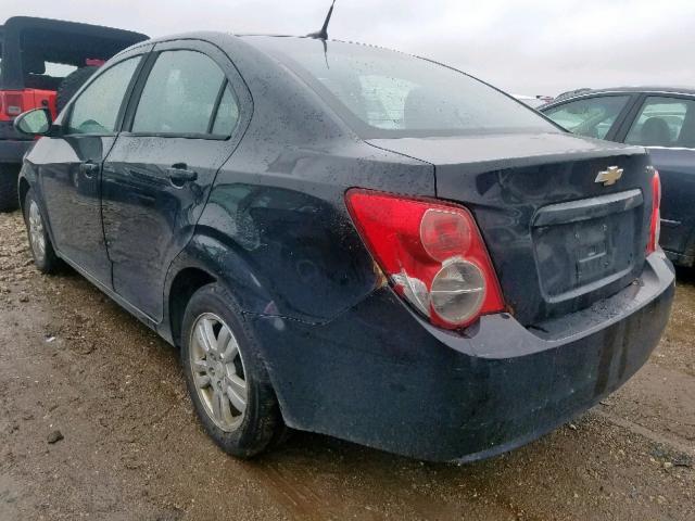 1G1JA5SH9C4167710 - 2012 CHEVROLET SONIC LS 黑色 照片 3