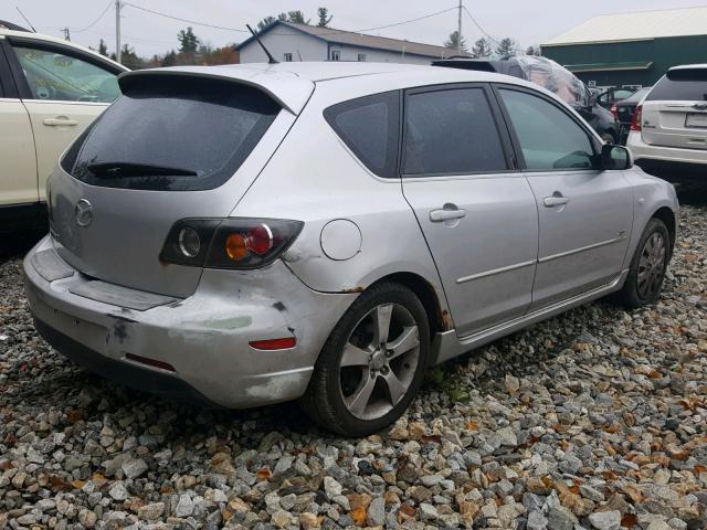 JM1BK343741197306 - 2004 MAZDA 3 HATCHBAC SILVER photo 4