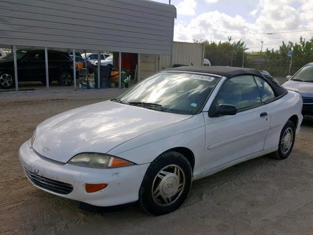 4G1JF3248TB104644 - 1996 CHEVROLET CAVALIER L WHITE photo 2