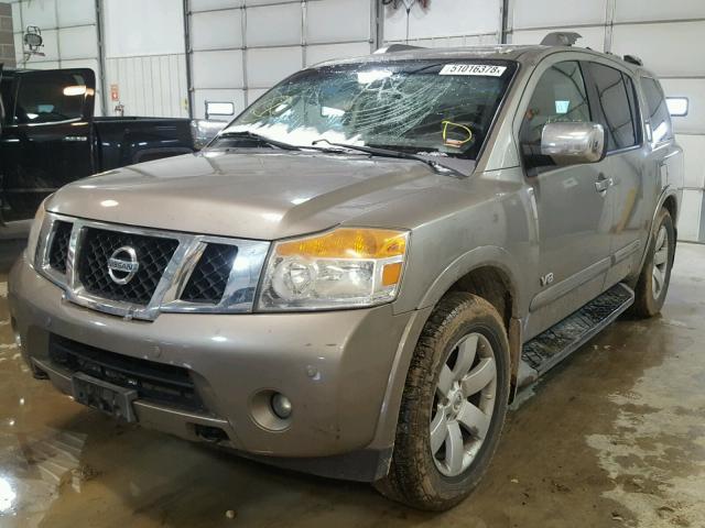 5N1BA08C78N603963 - 2008 NISSAN ARMADA SE GOLD photo 2