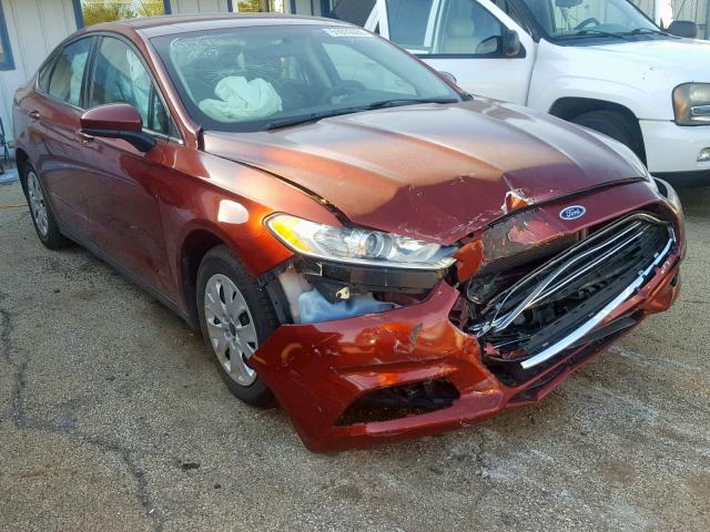 3FA6P0G7XER356283 - 2014 FORD FUSION S MAROON photo 1