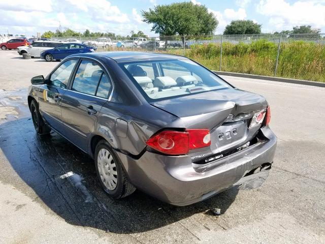 KNAGE123875140112 - 2007 KIA OPTIMA GRAY photo 3