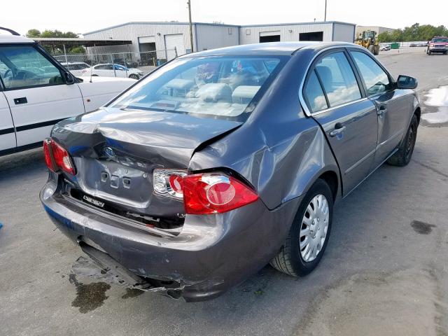 KNAGE123875140112 - 2007 KIA OPTIMA GRAY photo 4