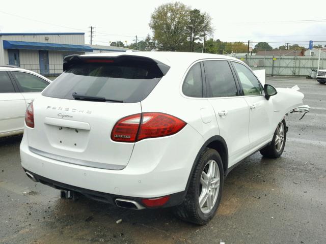 WP1AF2A2XDLA25005 - 2013 PORSCHE CAYENNE WHITE photo 4