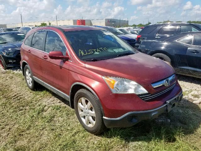 JHLRE38718C052875 - 2008 HONDA CR-V EXL RED photo 1