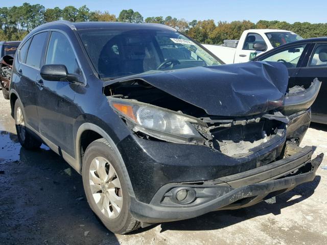 5J6RM3H74CL031229 - 2012 HONDA CR-V EXL BLACK photo 1