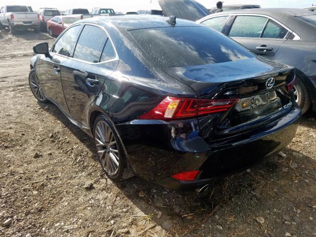 JTHCF1D20F5019753 - 2015 LEXUS IS 250 BLACK photo 3