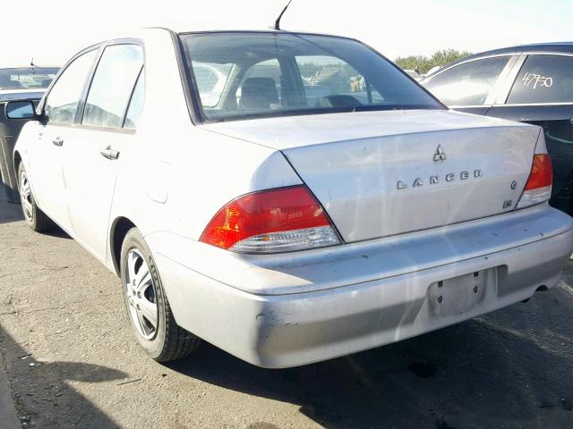 JA3AJ26E53U061209 - 2003 MITSUBISHI LANCER ES SILVER photo 3