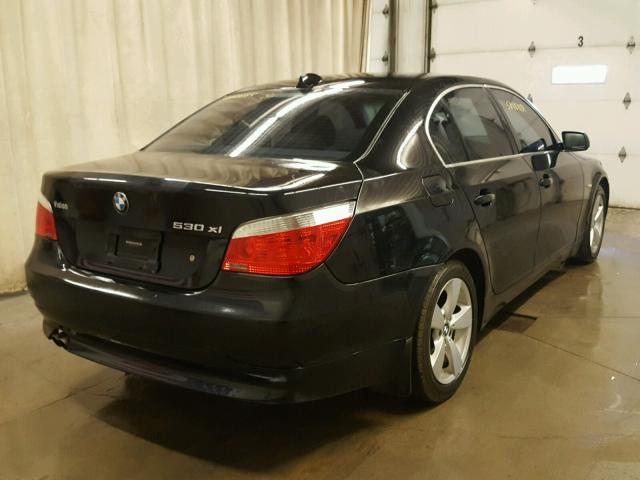 WBANF73547CU27255 - 2007 BMW 530 XI BLACK photo 4