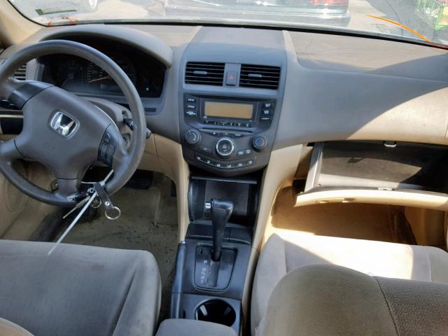 3HGCM56323G702497 - 2003 HONDA ACCORD LX BLACK photo 9