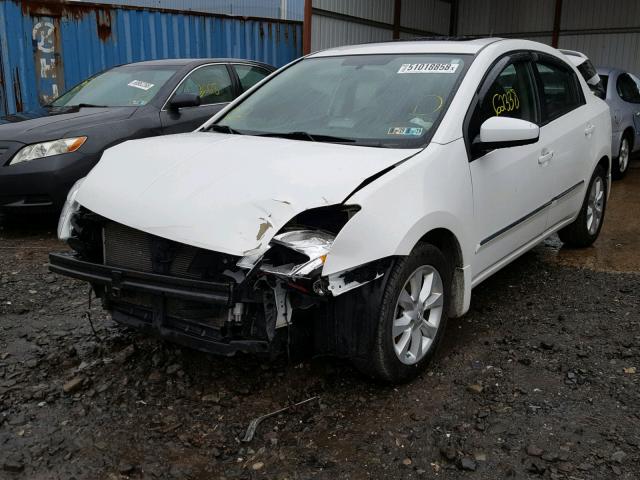 3N1AB6AP7CL781915 - 2012 NISSAN SENTRA 2.0 WHITE photo 2