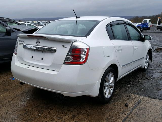 3N1AB6AP7CL781915 - 2012 NISSAN SENTRA 2.0 WHITE photo 4