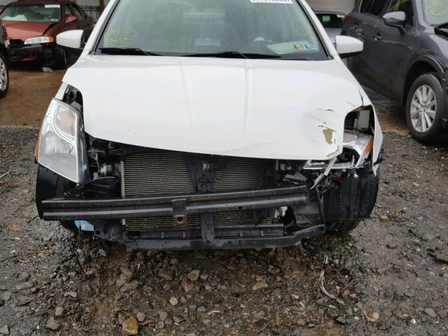 3N1AB6AP7CL781915 - 2012 NISSAN SENTRA 2.0 WHITE photo 9