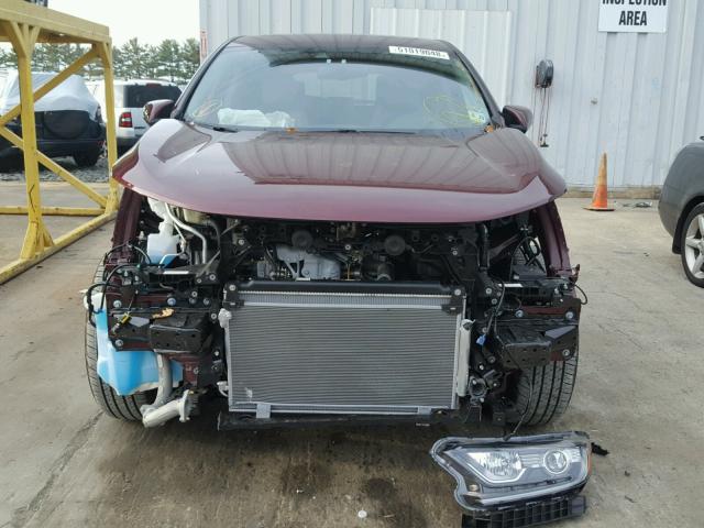 2HKRW2H80JH640354 - 2018 HONDA CR-V EXL BURGUNDY photo 9