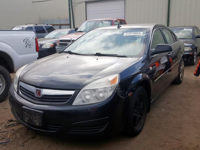 1G8ZS57N68F269848 - 2008 SATURN AURA XE BLACK photo 2