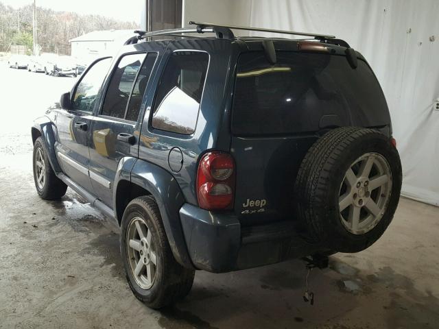 1J4GL58K65W561388 - 2005 JEEP LIBERTY LI GREEN photo 3