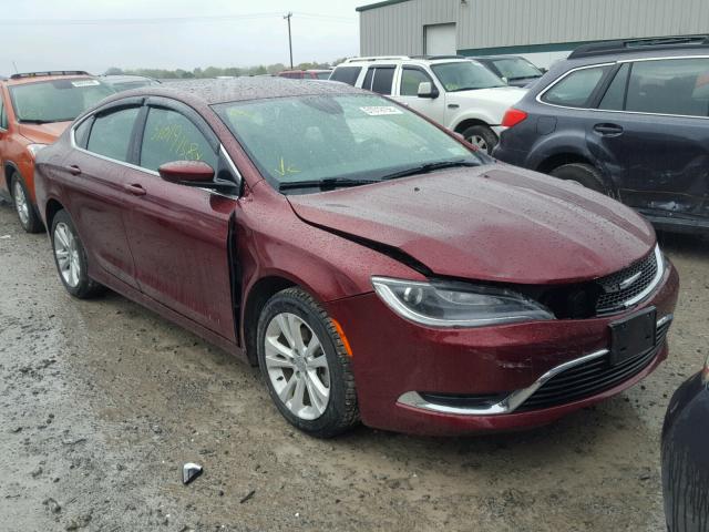 1C3CCCAB9FN568544 - 2015 CHRYSLER 200 LIMITE RED photo 1