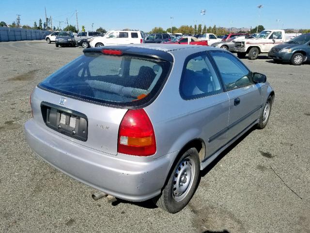 2HGEJ6421WH118159 - 1998 HONDA CIVIC CX SILVER photo 4